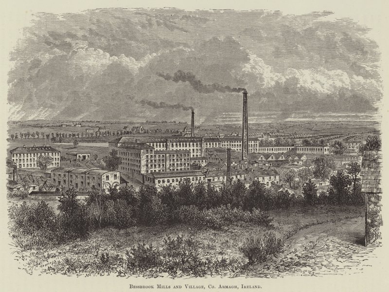 Bessbrook Mills and Village, County Armagh, Ireland by English School