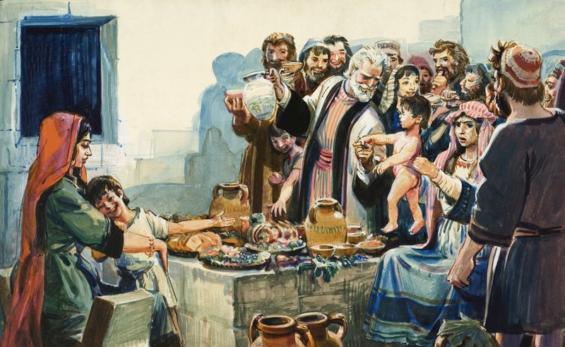 Biblical Scene by English School