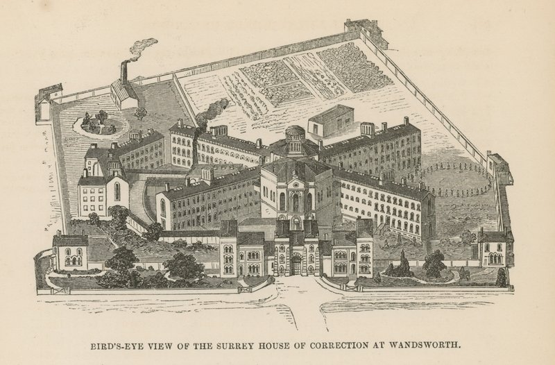 Birds Eye View of the Surrey House of Correction by English School