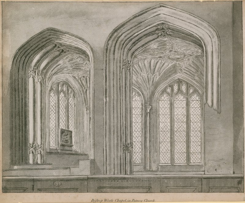 Bishop Wests Chapel in Putney Church by English School
