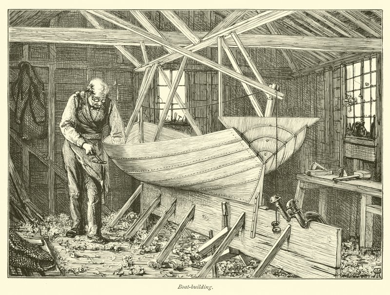 Boat-building by English School