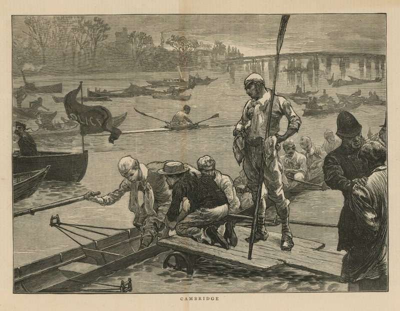 Boat Race on the River Cam in Cambridge by English School
