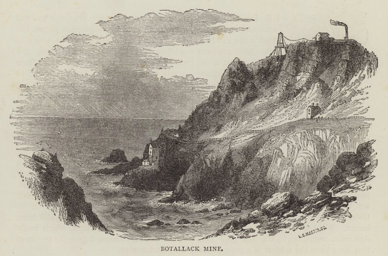 Botallack Mine by English School