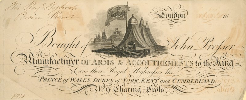 Bought of John Prosser by English School