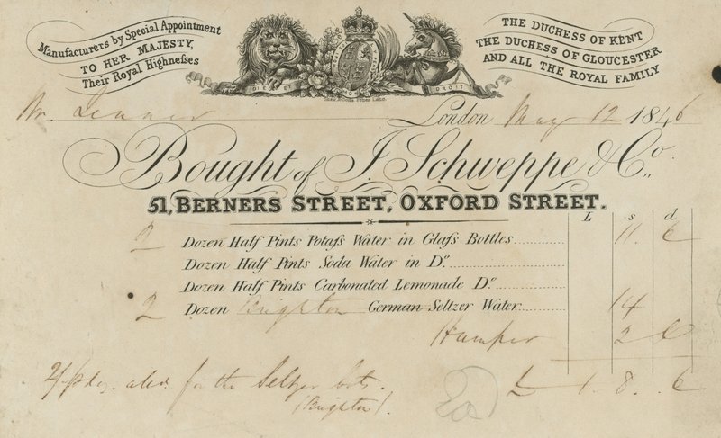 Bought of Schweppe & Co by English School