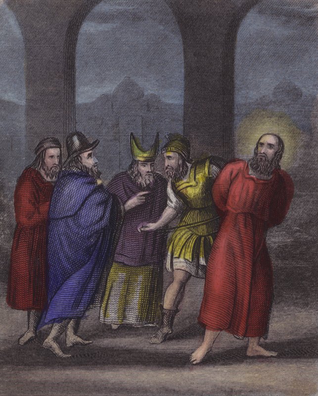 Bound and abused, our patient Lord they bear by English School