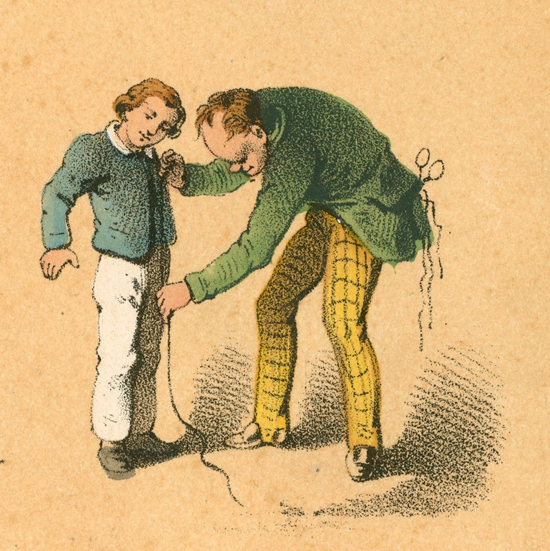 Boy Being Measured by His Tailor by English School