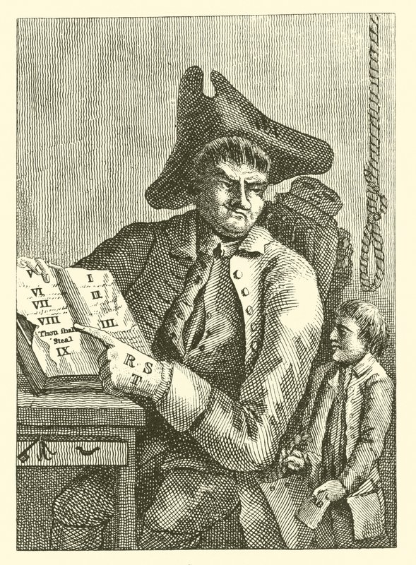 Boy picking the pocket of his father by English School