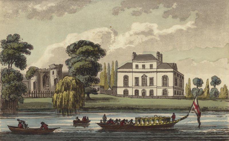 Brandenburg House, Hammersmith, London, Home of Caroline of Brunswick, Queen of the United Kingdom and Estranged Wife of King George IV by English School