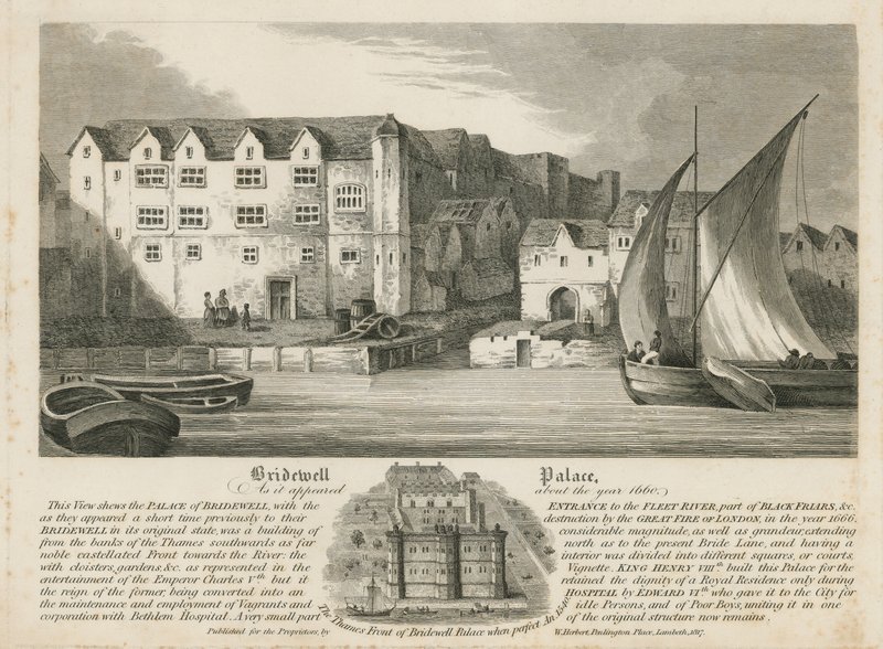 Bridewell Palace as it Appeared About the Year 1660 by English School