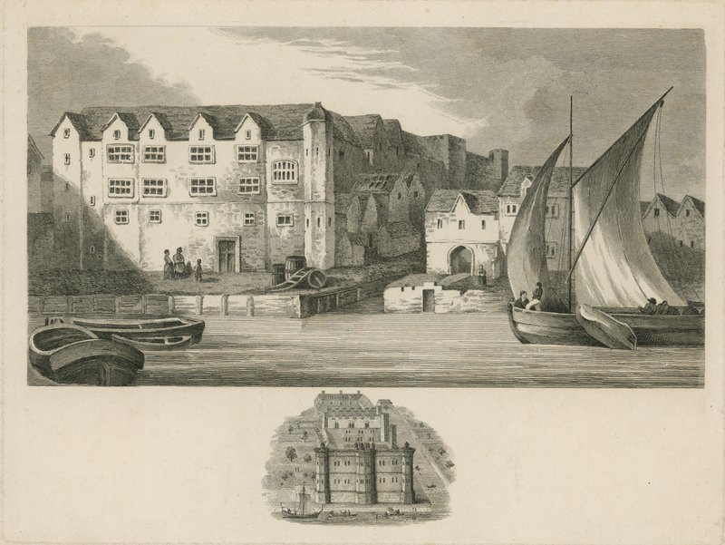 Bridewell Palace on the Banks of the River Thames by English School