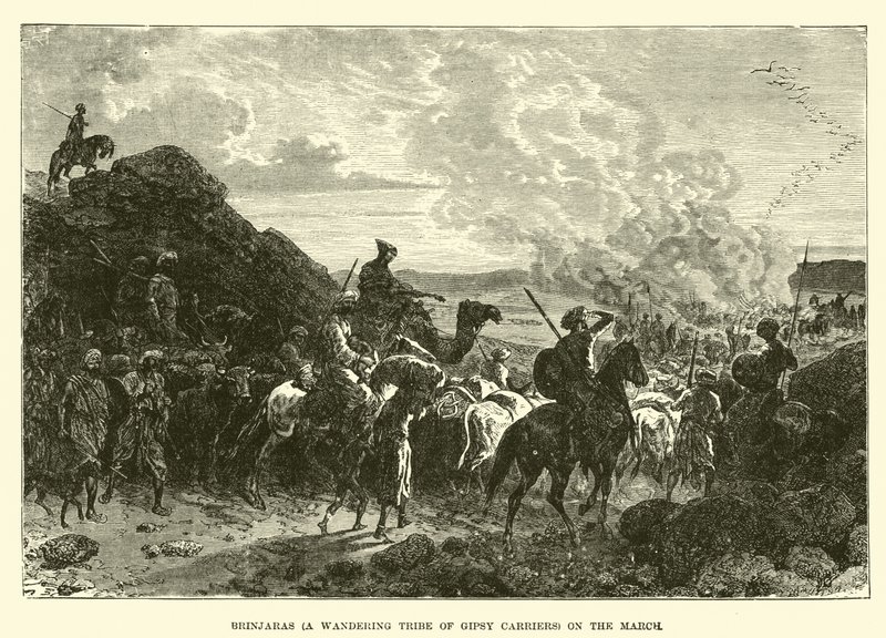 Brinjaras on the March by English School