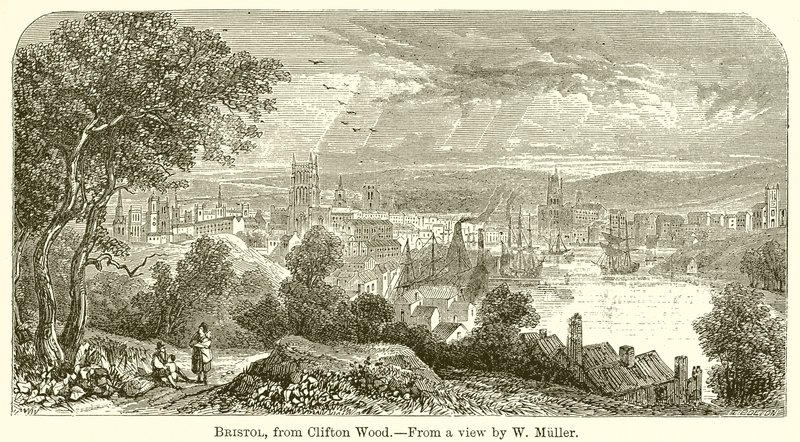 Bristol, from Clifton Wood by English School