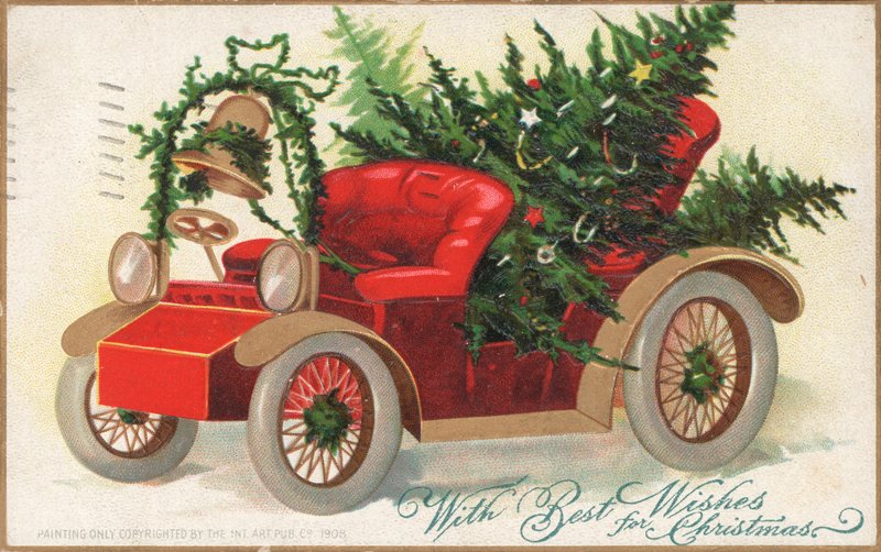 British Christmas card by English School