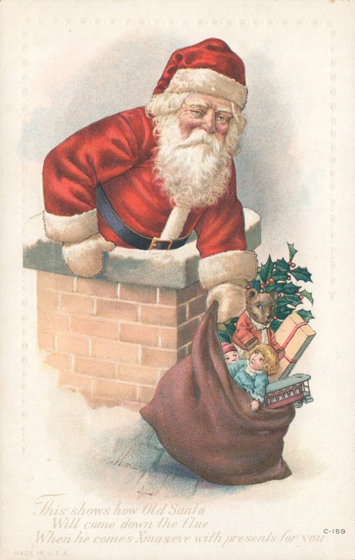 British Christmas card by English School