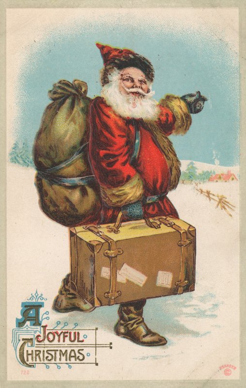 British Christmas card by English School
