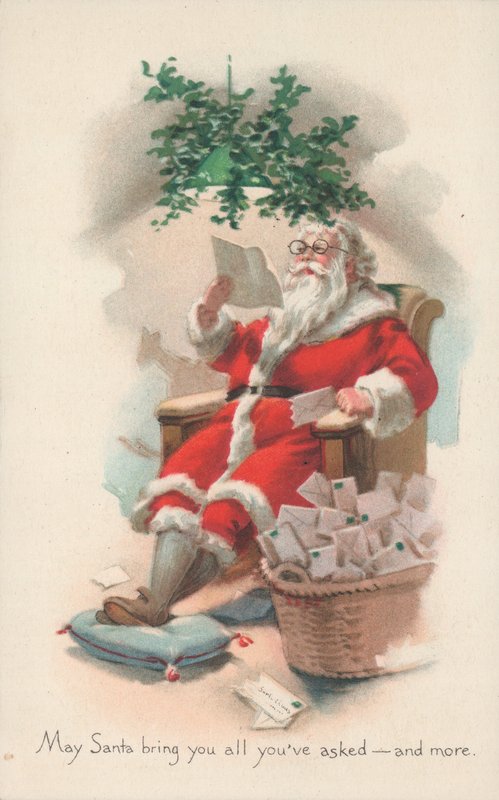 British Christmas card by English School