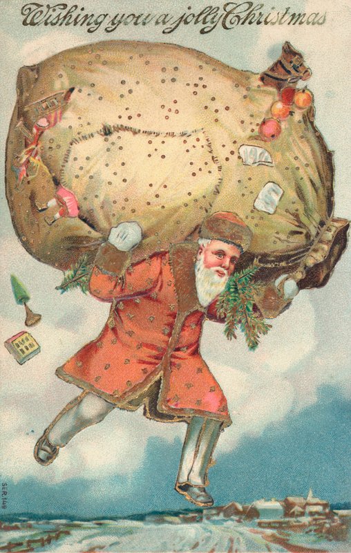 British Christmas Card by English School