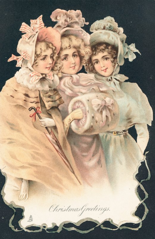 British Christmas card by English School
