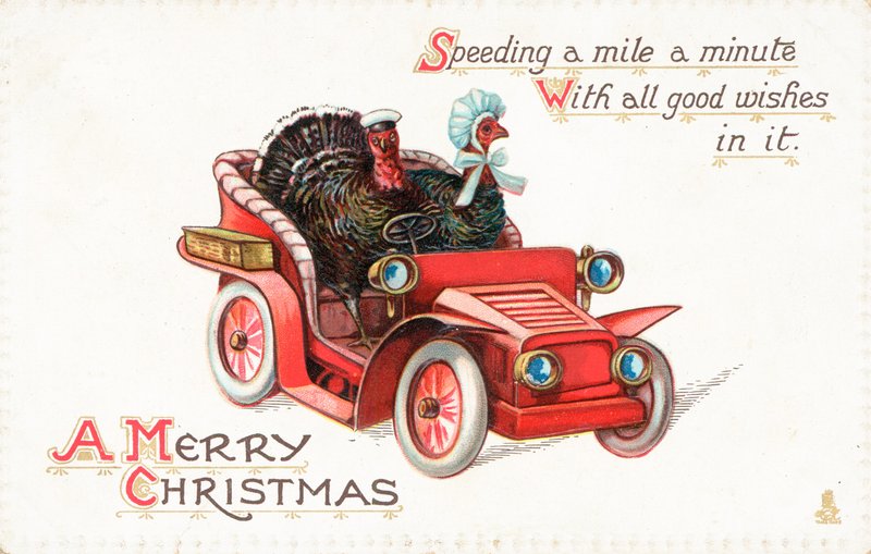 British Christmas card by English School