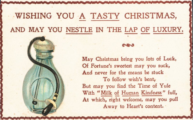 British Christmas card by English School
