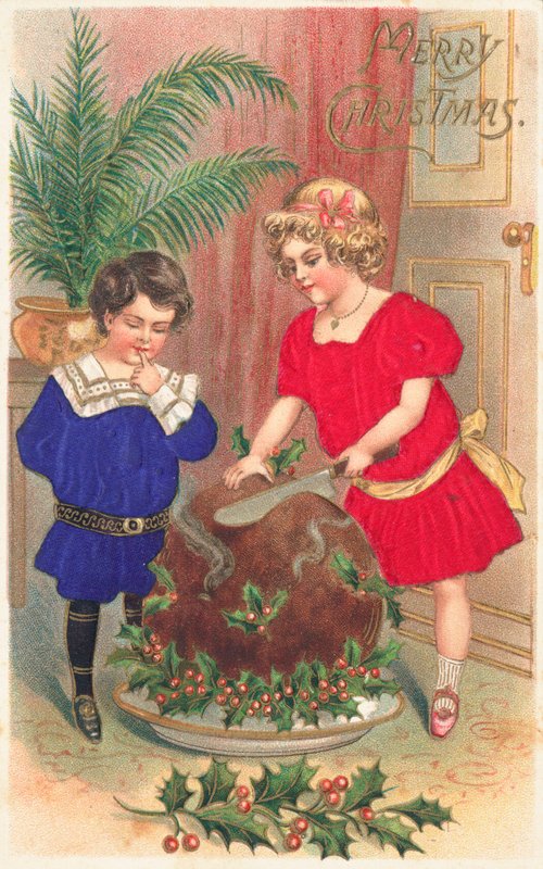 British Christmas card by English School