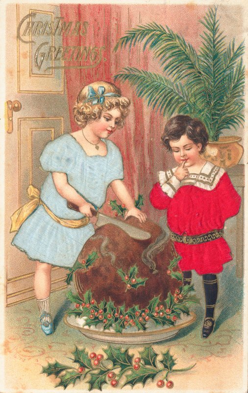 British Christmas card by English School