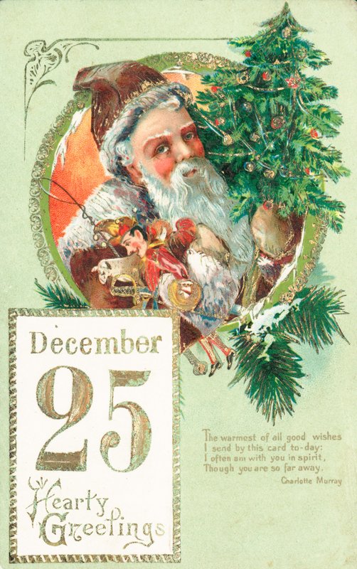 British Christmas cards by English School