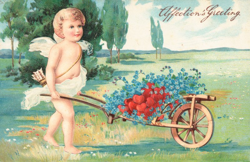 British Valentine card by English School