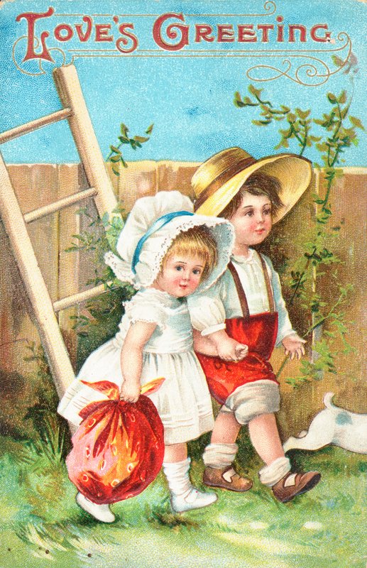 British Valentine card by English School