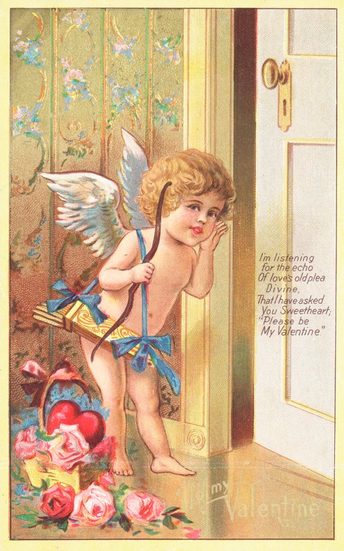 British Valentine card by English School