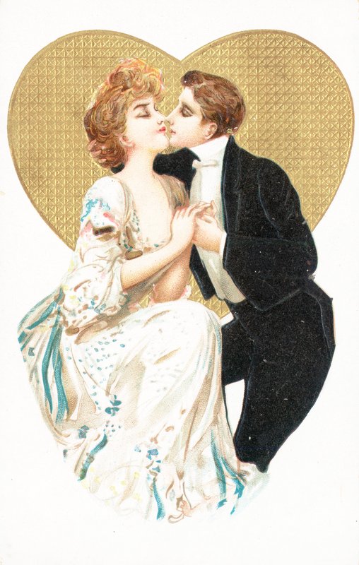 British Valentine card by English School