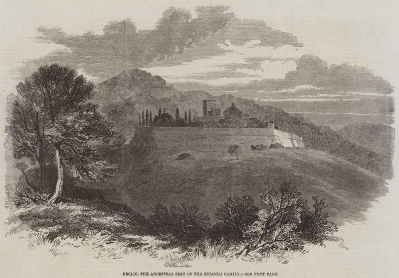Brolio, the Ancestral Seat of the Ricasoli Family by English School