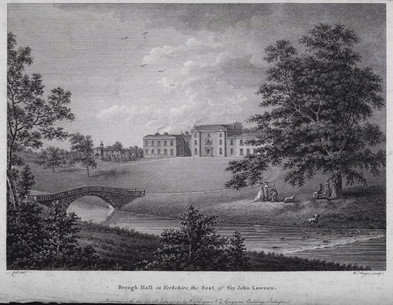 Brough Hall in Yorkshire, the Seat of Sir John Lawson by English School