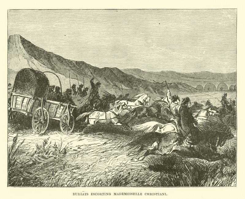 Buriats Escorting Mademoiselle Christiani by English School