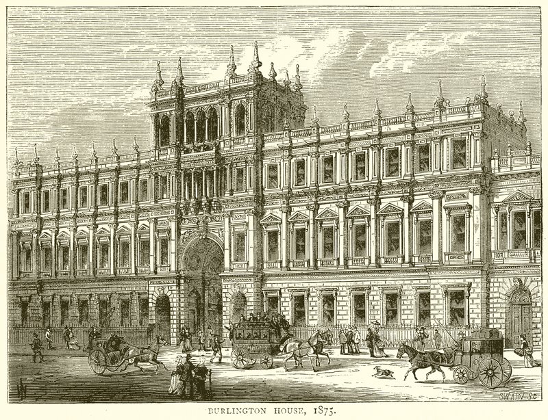 Burlington House, 1875 by English School