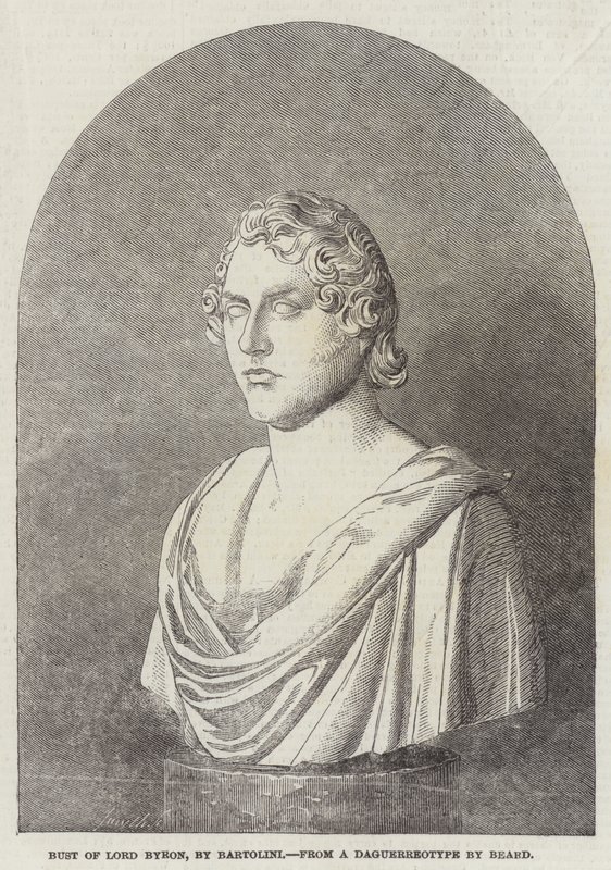 Bust of Lord Byron, by Bartolini by English School
