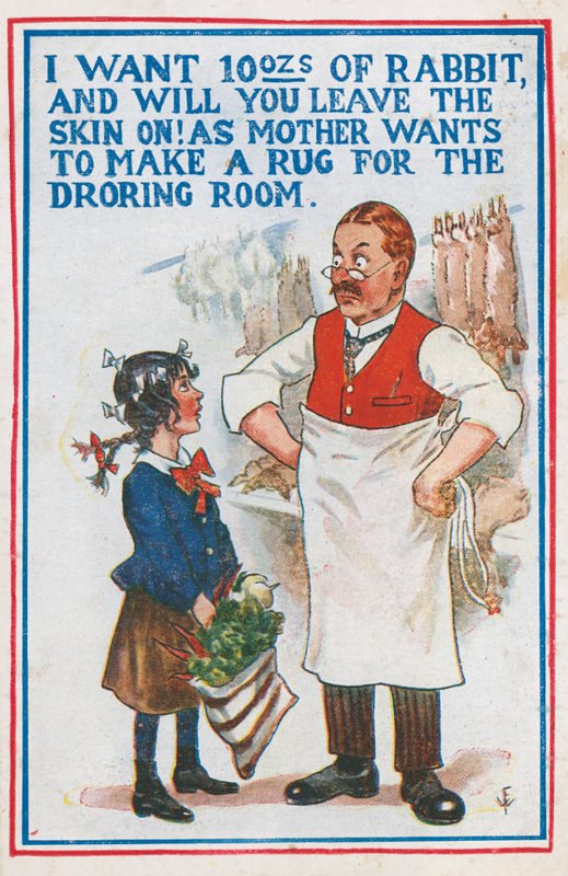 Buying Rabbit at the Butcher by English School