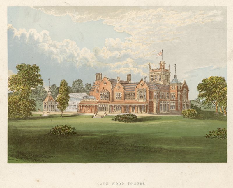 Caen Wood Towers, Middlesex, the Seat of Earl Mansfield by English School