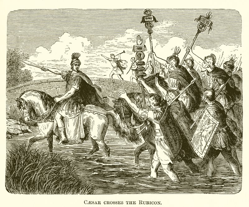 Caesar Crosses the Rubicon by English School