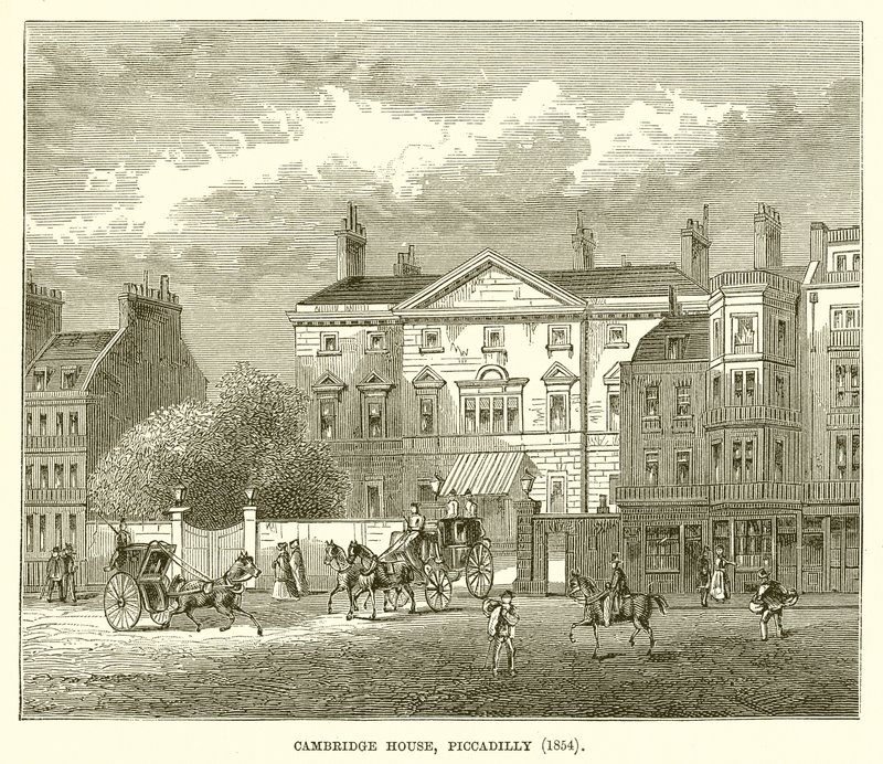 Cambridge House, Piccadilly (1854) by English School