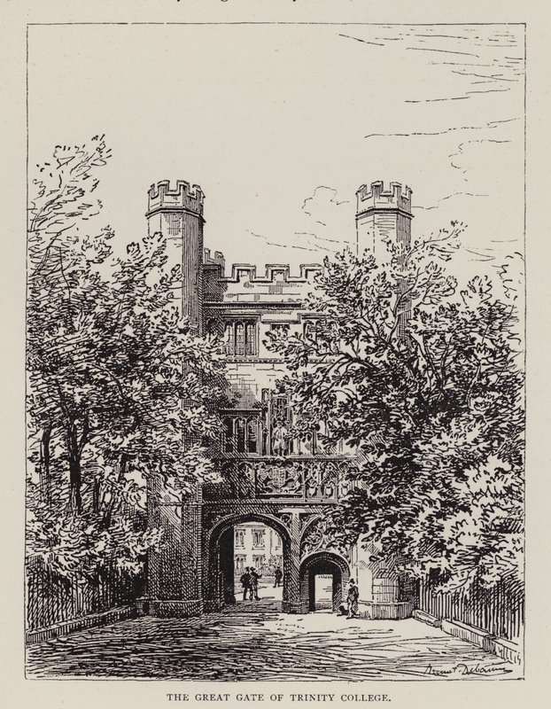 Cambridge: The Great Gate of Trinity College by English School