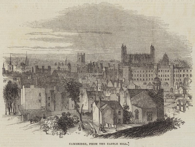 Cambridge, from the Castle Hill by English School