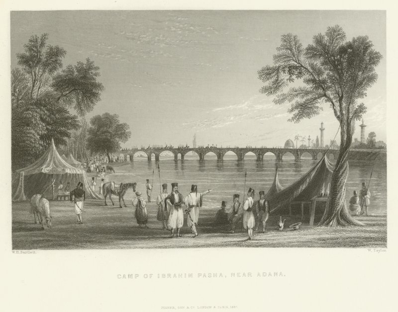 Camp of Ibrahim Pasha, near Adana, Turkey by English School