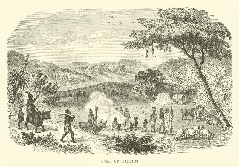 Camp of Kaffirs by English School