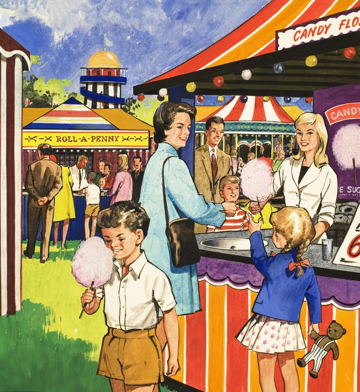 Candy Floss Seller by English School