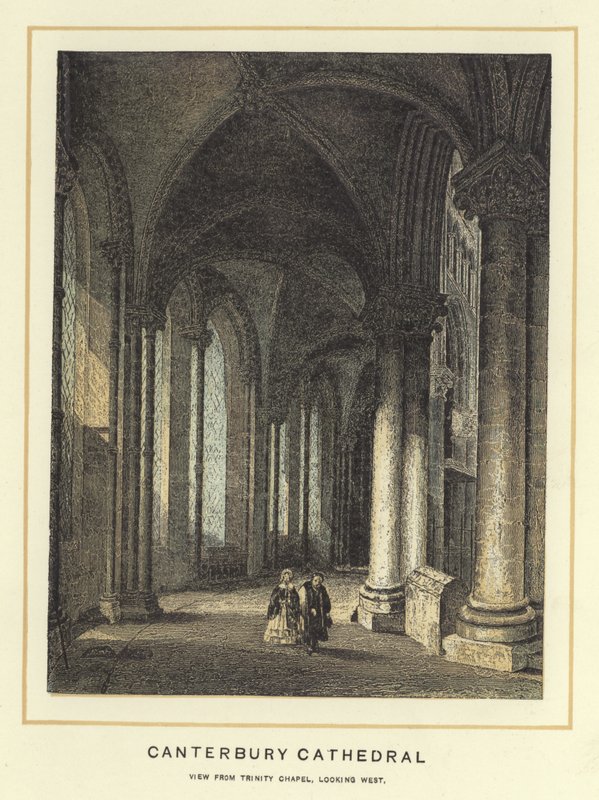 Canterbury Cathedral, View from Trinity Chapel, Looking West by English School