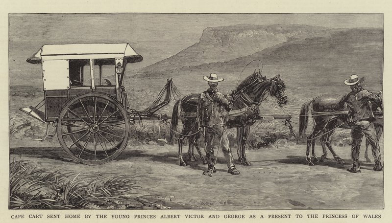 Cape Cart sent Home by the Young Princes Albert Victor and George as a Present to the Princess of Wales by English School
