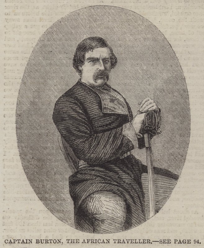 Captain Burton, the African Traveller by English School
