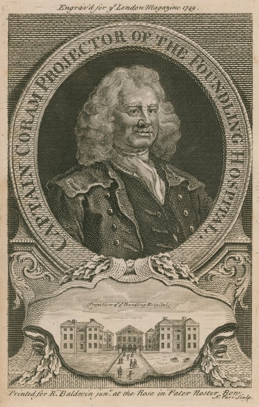 Captain Coram, Projector of the Foundling Hospital by English School